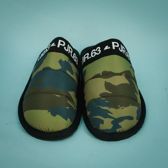 Pajar Canada 38 Size 7 US Stevie Green Camo Print Padded Lined Slip On Slippers - Picture 2 of 6